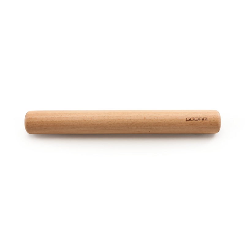 GOBAM Wood Rolling Pin  Small - Dough Roller for Pasta  Cookies  Pie  Pizza  Chapati  Fondant  Rolling Pins for Baking  Bread Making Tools and Supplies - 11 x 1.38 Inches - Image 1